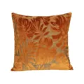 Velvet jacquard square cushion cover with botanical tropical leaf pattern for home sofa. - 45x45cm / B240909-1 (150g)
