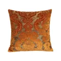 Velvet Jacquard Cushion Cover Vintage Botanical Square Pillow Case for Sofa Bed Office - 45x45cm / B240910-1 (150g)