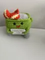 Handmade crochet dumpster fire doll emotional support plush toy creative gift variant - Light Green Dumpster Fire