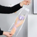 Ramo de flores de ganchillo violeta hecho a mano con bolsa de regalo, flor tejida artificial. - Clavel Degradado Púrpura Claro