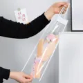 Precioso ramo de rosas de ganchillo hecho a mano en bolsa de regalo transparente. - Clavel Degradado Rosa