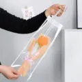 Ramo de flores de ganchillo hecho a mano en bolsa de regalo transparente, ideal. - Tulipán Relleno Naranja