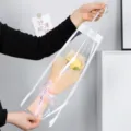 Ramo de flores de ganchillo hecho a mano en bolsa de regalo transparente y bonita - Amarillo rosa
