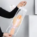 Ramo de flores de ganchillo hecho a mano en bolsa de regalo transparente, ideal regalo. - Tulipán Naranja