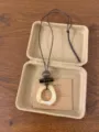 Nuovo Collana Con Pendente In Pietra D'ambra Stile Etnico Cinese Catena Maglione Donna - Stile A (XL4725A)