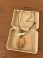 Nuova collana con ciondolo sfumato in ambra stile etnico cinese, catena maglia. - Stile B (XL4725B)