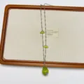 Green apple pendant necklace niche design silver clavicle chain fashion jewelry for women - Apple Cross Necklace Style (XL3842)