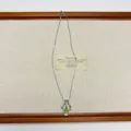Niche design green apple pendant necklace fashion silver clavicle chain for women. - Apple Core Necklace Style (XL3982)