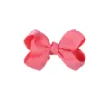 Barrette à cheveux avec nœud en ruban gros-grain rose vif pour enfants en fuchsia - Rose Red (13-210)