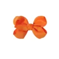 Barrette à cheveux orange avec nœud en ruban gros-grain pour enfants et filles - Orange (22-668)