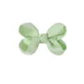 Barrette à nœud papillon en ruban gros-grain vert menthe pour filles, accessoire fait main. - Light Green (20-520)