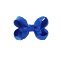 Barrette à cheveux avec nœud en ruban gros-grain bleu roi pour filles et enfants - Royal Blue (15-352)