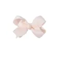 Pince à cheveux nœud en ruban gros-grain rose clair pour filles, accessoire - Light Pink (2-105)