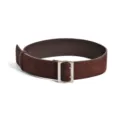 Retro suede wide belt for women, fashion genuine leather waist seal with metal pin buckle. - Coffee