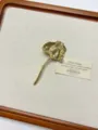Vintage gold metal ginkgo leaf brooch unique design fashion sweater coat pin accessories - Gold Leaf Brooch (XZ0156A)