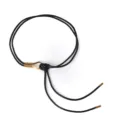 Women PU faux leather cord belt waist chain elegant knotted decorative belt for dress - Black / 125cm