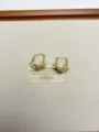 Niche design metal retro geometric earrings, stylish irregular gold hoop earrings for women. - Fluid Geometric Style (EH2448A) / Gold