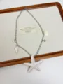 Bohemian ocean style starfish pendant necklace for women vacation clavicle chain jewelry - White Starfish Necklace (XL3046)