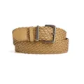 Retro woven women belt casual leather belt stylish metal buckle jeans decorative belt - Apricot