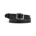 Women genuine leather belt black pin buckle casual dress jeans waist belt accessory - 105cm / Black