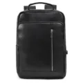 Men genuine leather laptop backpack business casual travel school book bag with USB port. - 8028H
