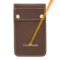 Vintage crazy horse leather watch pouch with custom laser engraving, portable travel case. - Model 9307 Watch Pouch (Laser Engraved) / 10 Pieces Pack / Coffee