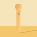 Yellow cat treat dispenser spoon, silicone pet snack squeezer tool for feeding cats. - Pattern G / Green
