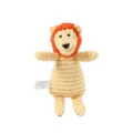 Corduroy plush lion pet toy for dogs, squeaky chew toy with soft textured fabric for training. - One Size / Lion