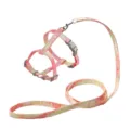 Set van kattenharnas en riem met verloopkleur, anti-ontsnapping ontwerp voor wandeling. - S (Aanbevolen voor 2-8 Jin) / Rood kleurverloop - Ontsnappingsbestendig model