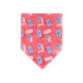 Britse stijl kat hond bandana huisdier slabbetje, rode union jack vlag ontwerp variant. - Rood