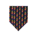Halloween pet cat dog bandana saliva towel cute pumpkin witch hat pattern black fabric - Magic Pumpkin - Black
