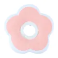 Cute pink flower pet recovery collar for cats and dogs, soft anti-lick cone after surgery. - L / Pink