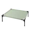 Verhoogd huisdierenbed met ademend mesh en stevig frame voor honden en katten. - S (65*45*21 cm) / Groen