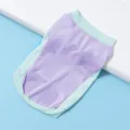 Ademende verkoelende huisdierkleding voor honden en katten, paarse mesh zomer. - XS (aanbevolen gewicht 1,5-3 kg) / Paars En Groen