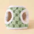 Groen pluche huisdieren tuigje voor kleine honden en katten, gezellig warm fleece vest. - XXS / Groen