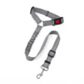 Grigio animale domestico auto cintura sicurezza cane guinzaglio elastico nylon corda - Stile A Grigio