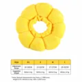 Cute sunflower plush pet recovery cat cone collar soft adjustable anti-lick wound healing - S / Standard Style - Yellow