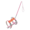 Pink cat harness and leash set, adjustable anti-escape pet chest strap for daily outdoor walking. - M / Pink