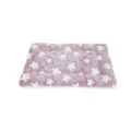 Verdikte pluche huisdier mat met leuke ster patroon, warme winter hond kat mand kussen - S(49*32cm) / Roze Ster