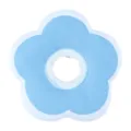 Cute blue flower pet recovery collar for cats and dogs soft adjustable anti-licking cone. - XS / Blue