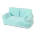 Light Blue Fluffy Pet Sofa Plush Cat Bed Soft Warm Small Dog Couch Living Room Pet Supplies - Sofa Cat Bed / Blue