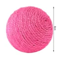Roze sisal kattenkrabbal speelgoed 8cm interactief huisdier klauw slijpen speelgoed voor kat. - 8 cm sisal bal - Roze