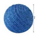 Blauwe sisal touw kat speelgoed bal, interactief huisdier kras speelgoed, diameter van 8cm. - 8 cm sisal bal - Blauw