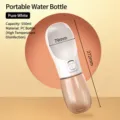 Portable dog water bottle for outdoor travel, 550ml large capacity pet water dispenser, white. - 550ml / White