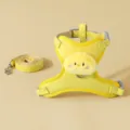 Cute Yellow Chick Pet Harness and Leash Set for Small Cats Dogs Comfortable Vest - S / Chicken / Yellow