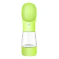 Portable pet water bottle for dogs, outdoor travel dual-use food and water dispenser cup. - Solid Color Water and Food Cup / Green
