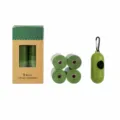 Sacs à déjections canines parfumés à la lavande avec distributeur et rouleaux pour chiens. - 4 Rouleaux Parfum Lavande avec Distributeur / Vert
