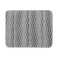 Dubbellaagse EVA Kattenbakmat Antislip Waterdichte Vangmat Grijs Kleur Variant - 30*30cm / Grijs
