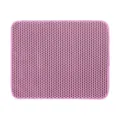 Roze dubbellaagse EVA kattenbakmat met honingraatgaas, antislip huisdier zandmat. - 30*30cm / Roze