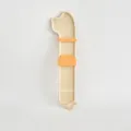 Orange plastic cat food strip squeezer spoon feeder pet feeding tool for cats 5.5x23cm - Style E / Orange Yellow
